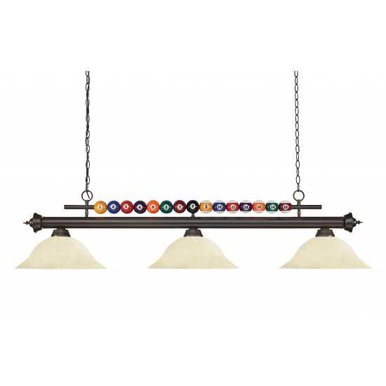 Z-Lite 3 Light Billiard Light