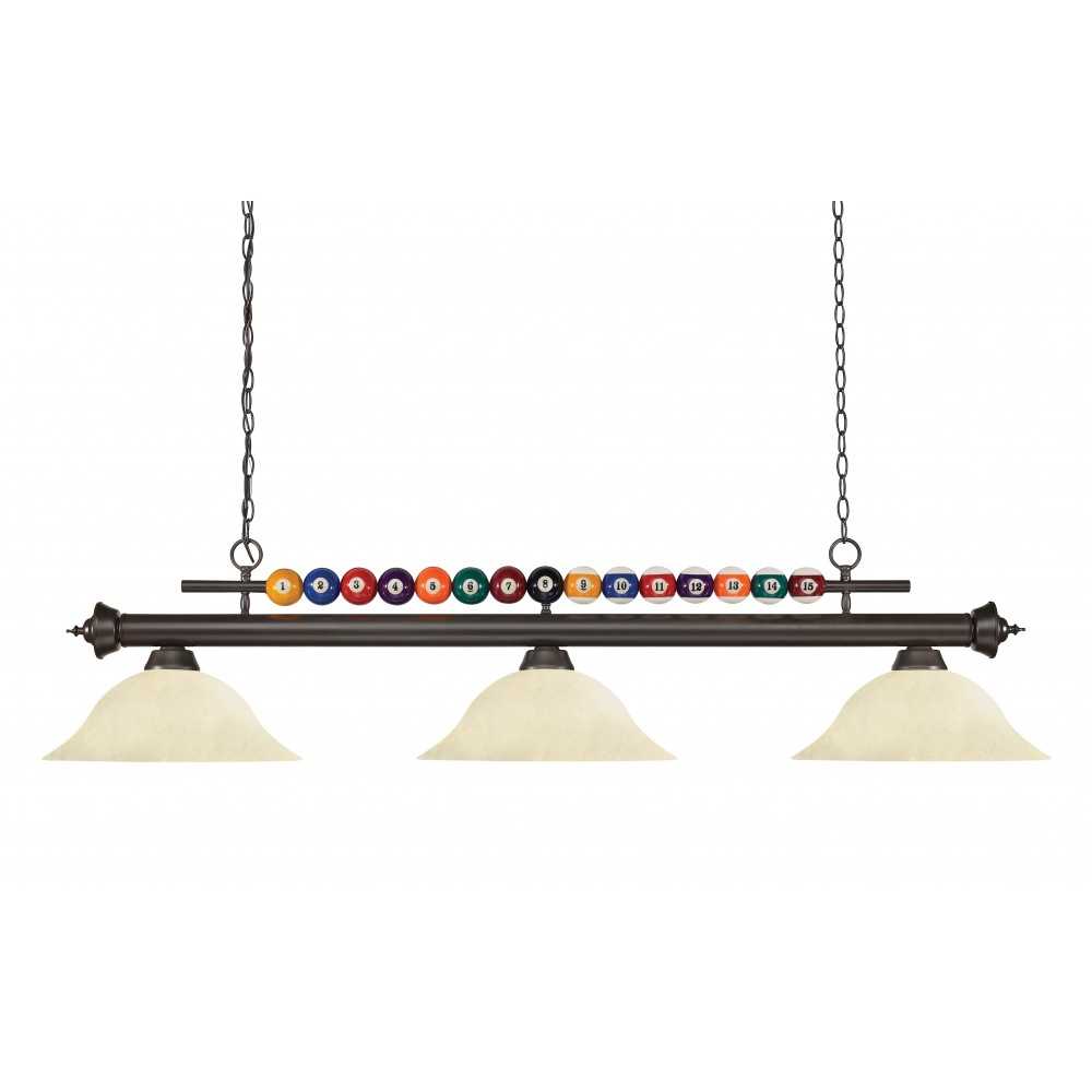 Z-Lite 3 Light Billiard Light Z-Lite 3 Light Billiard Light