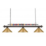 Z-Lite 3 Light Billiard Light