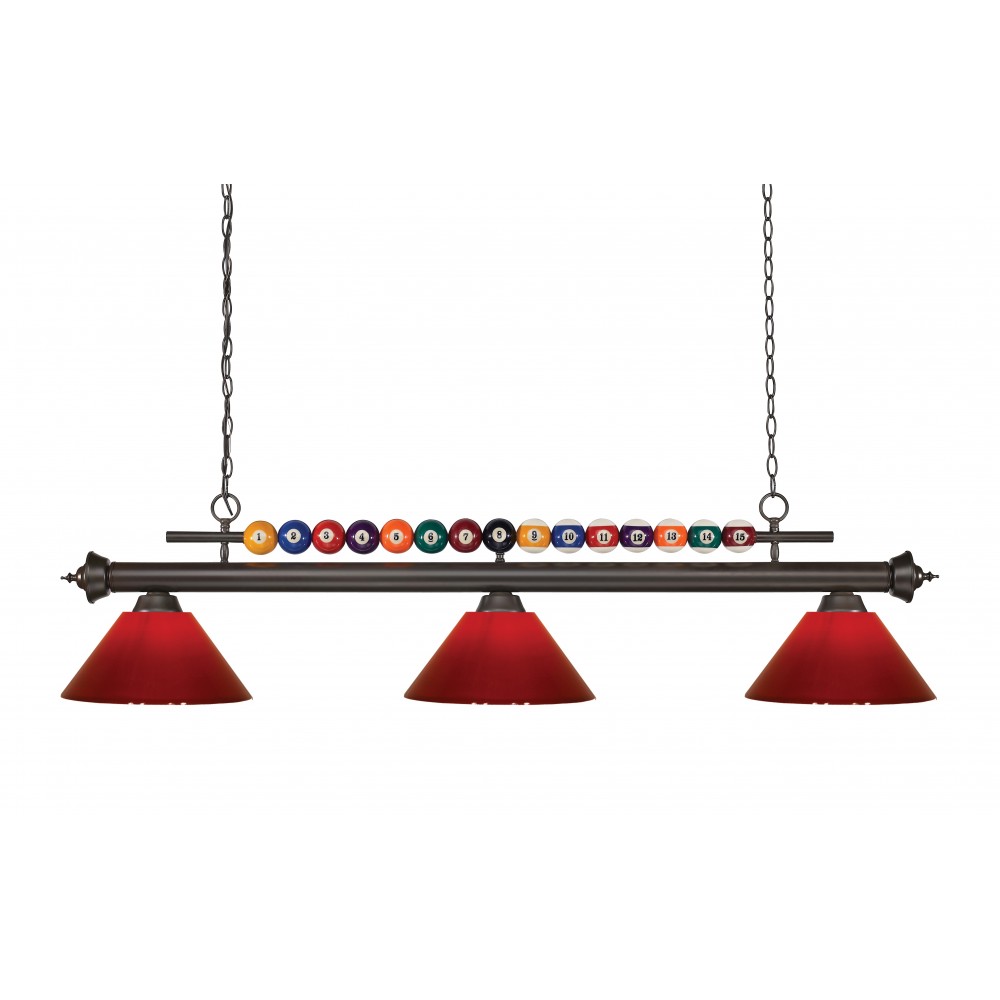 Z-Lite 3 Light Billiard Light Z-Lite 3 Light Billiard Light