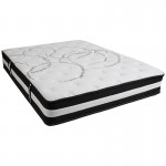 Capri Comfortable Sleep 12 Inch CertiPUR-US Certified Foam and Pocket Spring Mattress, Queen Mattress in a Box