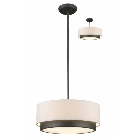 Z-Lite 3 Light Convertible Pendant