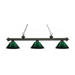 Z-Lite 3 Light Billiard Light