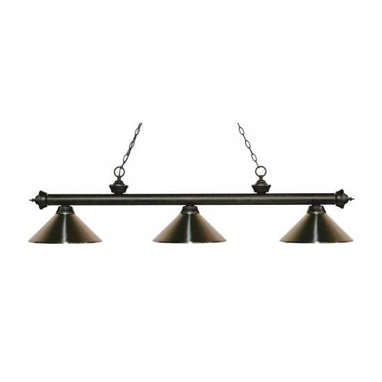 Z-Lite 3 Light Billiard Light