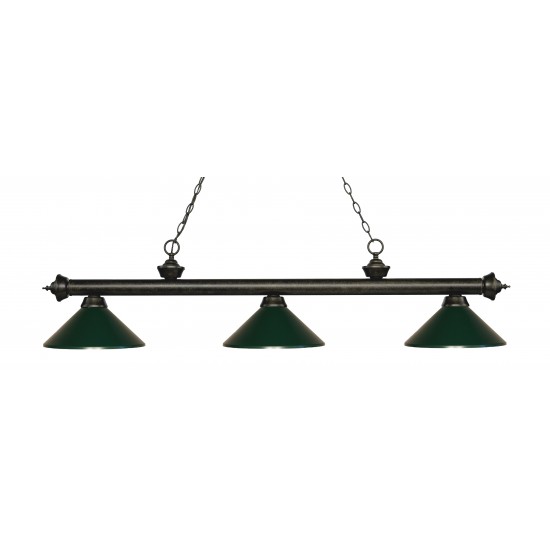 Z-Lite 3 Light Billiard Light