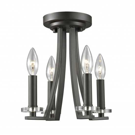 Z-Lite 4 Light Semi Flush Mount