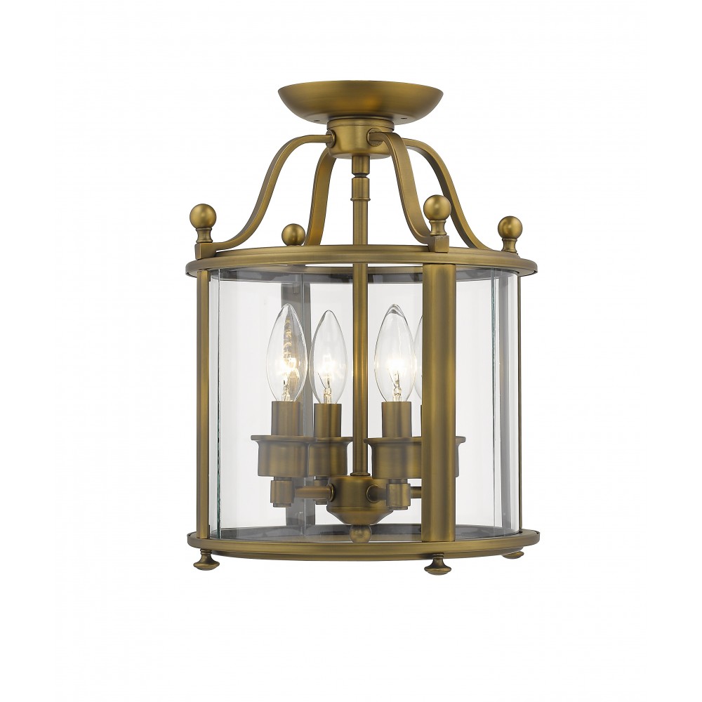 Z-Lite 3 Light Semi Flush Mount Z-Lite 3 Light Semi Flush Mount