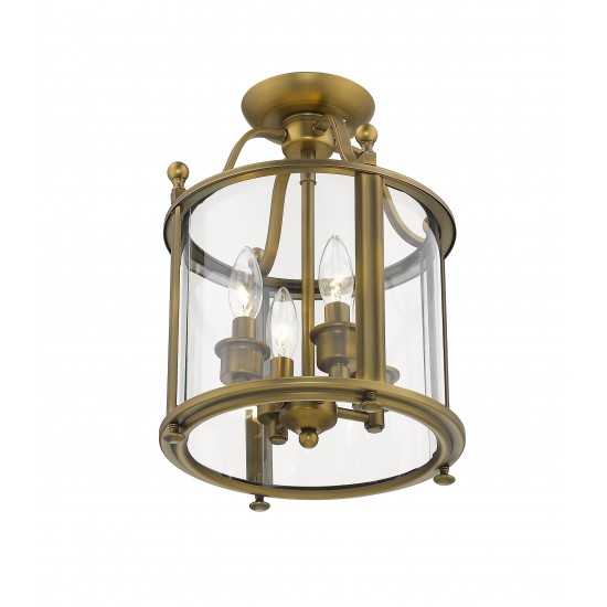 Z-Lite 3 Light Semi Flush Mount