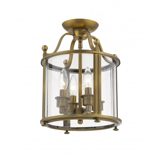 Z-Lite 3 Light Semi Flush Mount