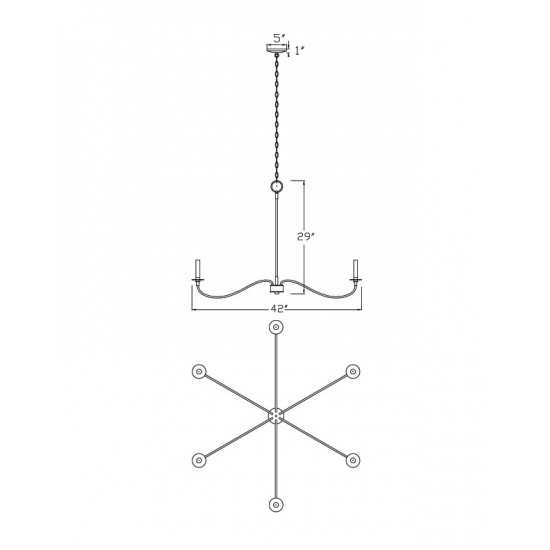 Z-Lite 6 Light Chandelier