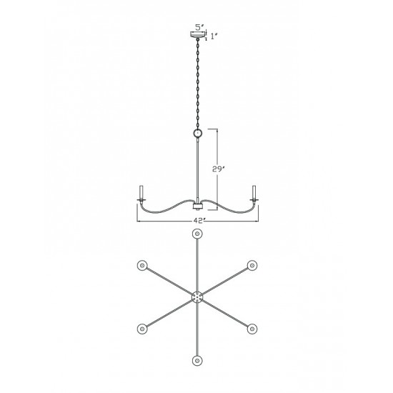 Z-Lite 6 Light Chandelier