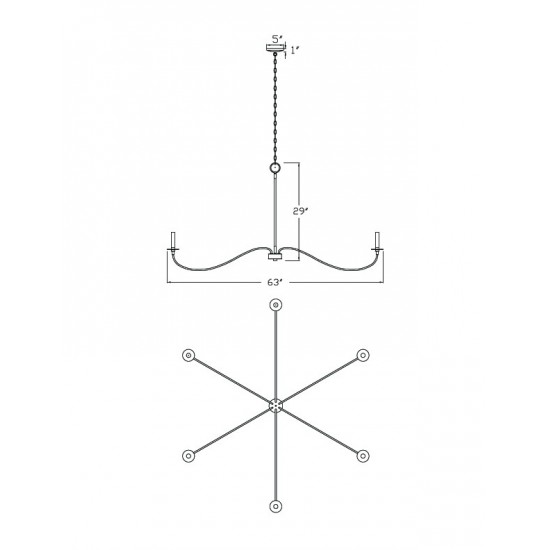 Z-Lite 6 Light Chandelier