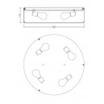 Z-Lite 4 Light Flush Mount