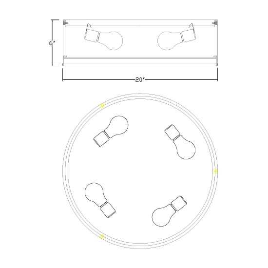 Z-Lite 4 Light Flush Mount