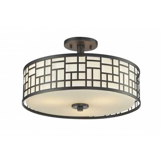 Z-Lite 3 Light Semi Flush Mount