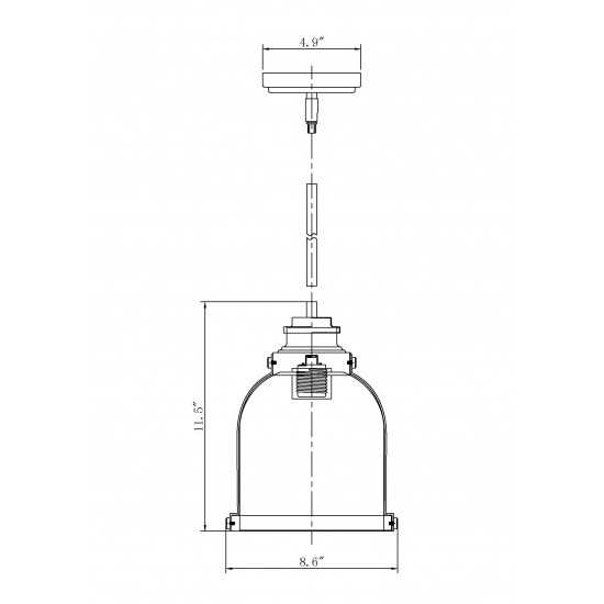 Z-Lite 1 Light Pendant