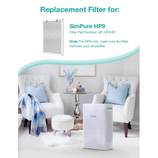 Replacement Filter, SimPure, HERAPF015