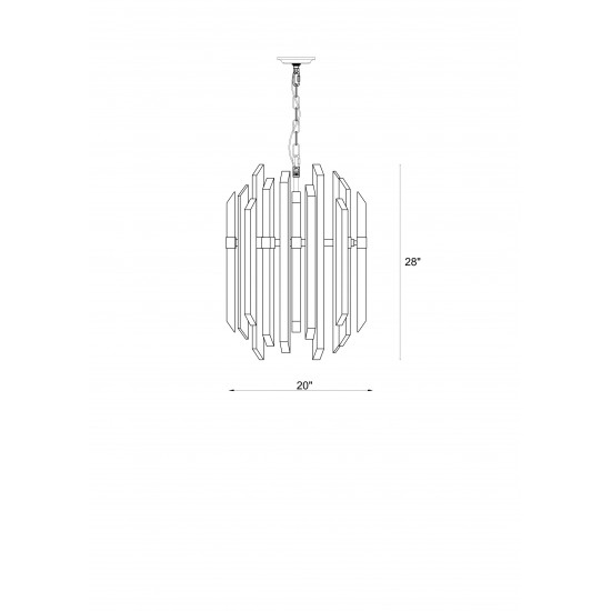 Z-Lite 9 Light Pendant