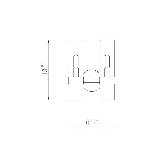 Z-Lite 2 Light Wall Sconce