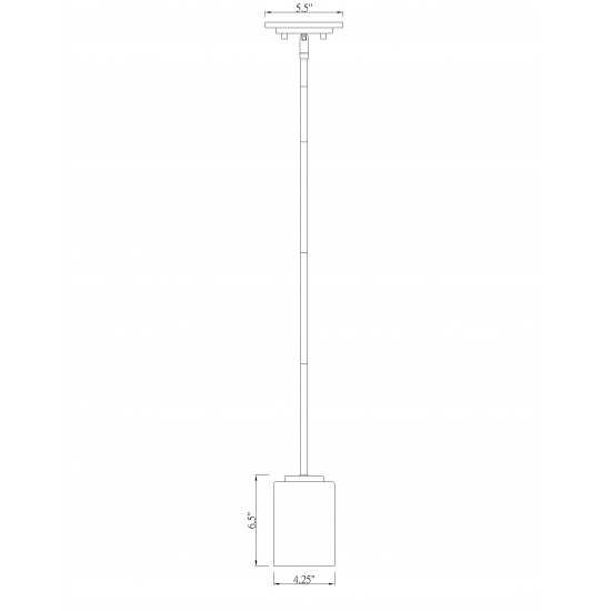 Z-Lite 1 Light Mini Pendant