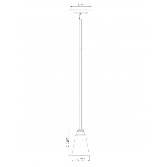Z-Lite 1 Light Mini Pendant