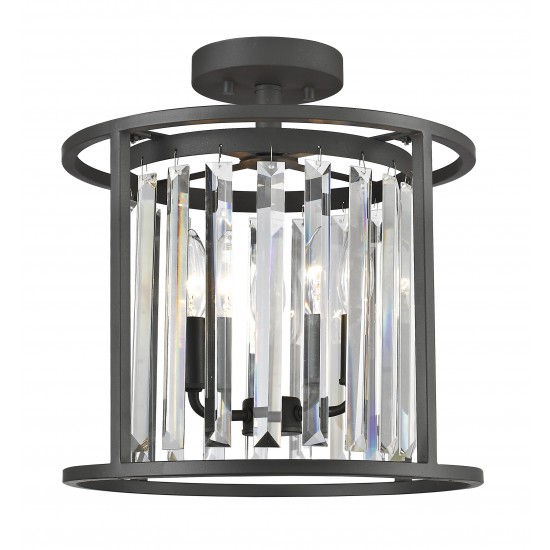 Z-Lite 3 Light Semi Flush Mount