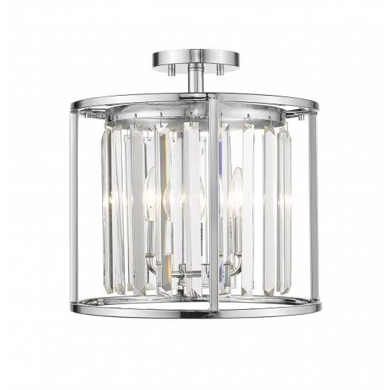 Z-Lite 3 Light Semi Flush Mount