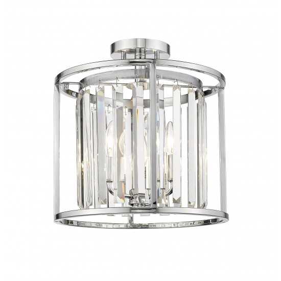 Z-Lite 3 Light Semi Flush Mount