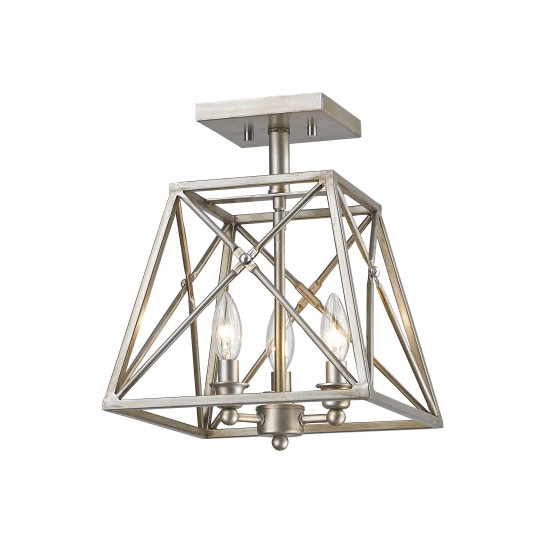 Z-Lite 3 Light Semi Flush Mount