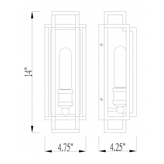 Z-Lite 1 Light Wall Sconce