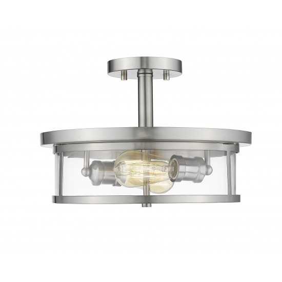 Z-Lite 2 Light Semi Flush Mount