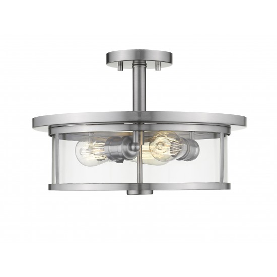 Z-Lite 3 Light Semi Flush Mount