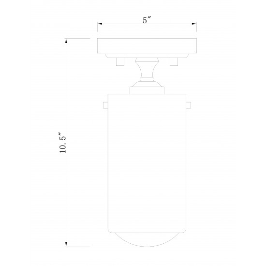 Z-Lite 1 Light Flush Mount