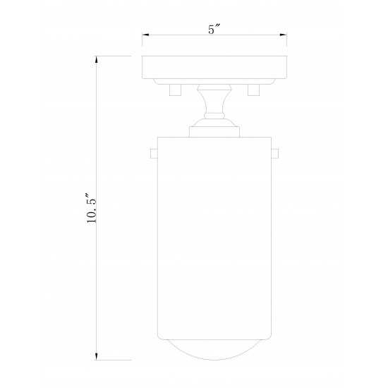 Z-Lite 1 Light Flush Mount