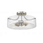 Z-Lite 3 Light Semi Flush Mount