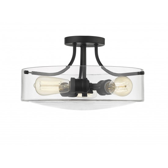 Z-Lite 3 Light Semi Flush Mount