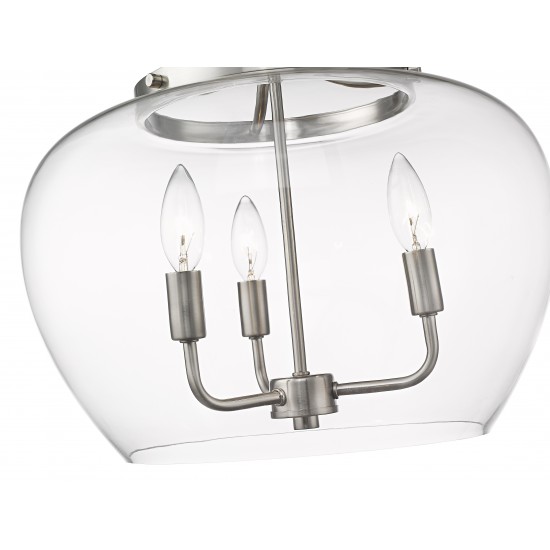 Z-Lite 3 Light Semi Flush Mount