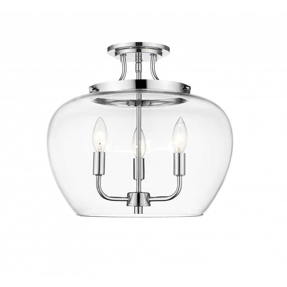 Z-Lite 3 Light Semi Flush Mount Z-Lite 3 Light Semi Flush Mount