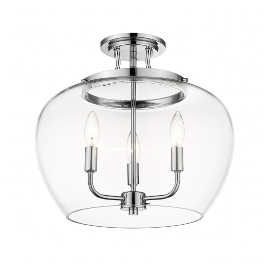 Z-Lite 3 Light Semi Flush Mount