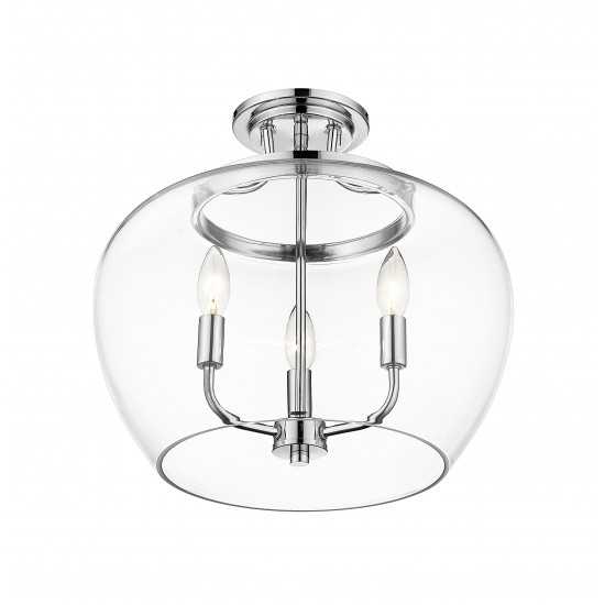 Z-Lite 3 Light Semi Flush Mount