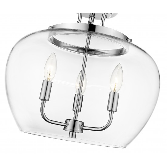 Z-Lite 3 Light Semi Flush Mount