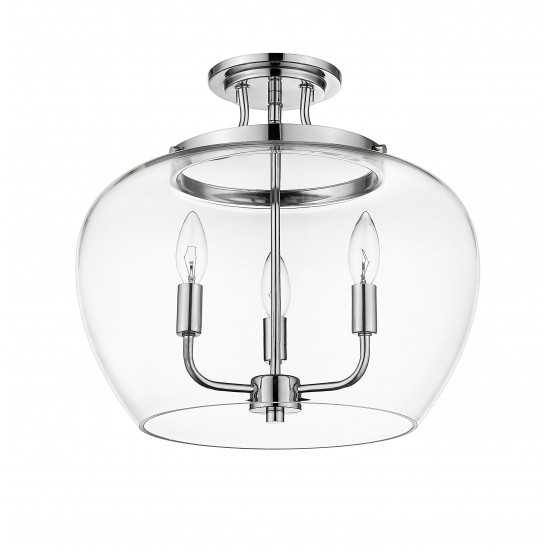 Z-Lite 3 Light Semi Flush Mount
