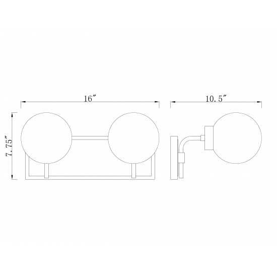 Z-Lite 2 Light Vanity