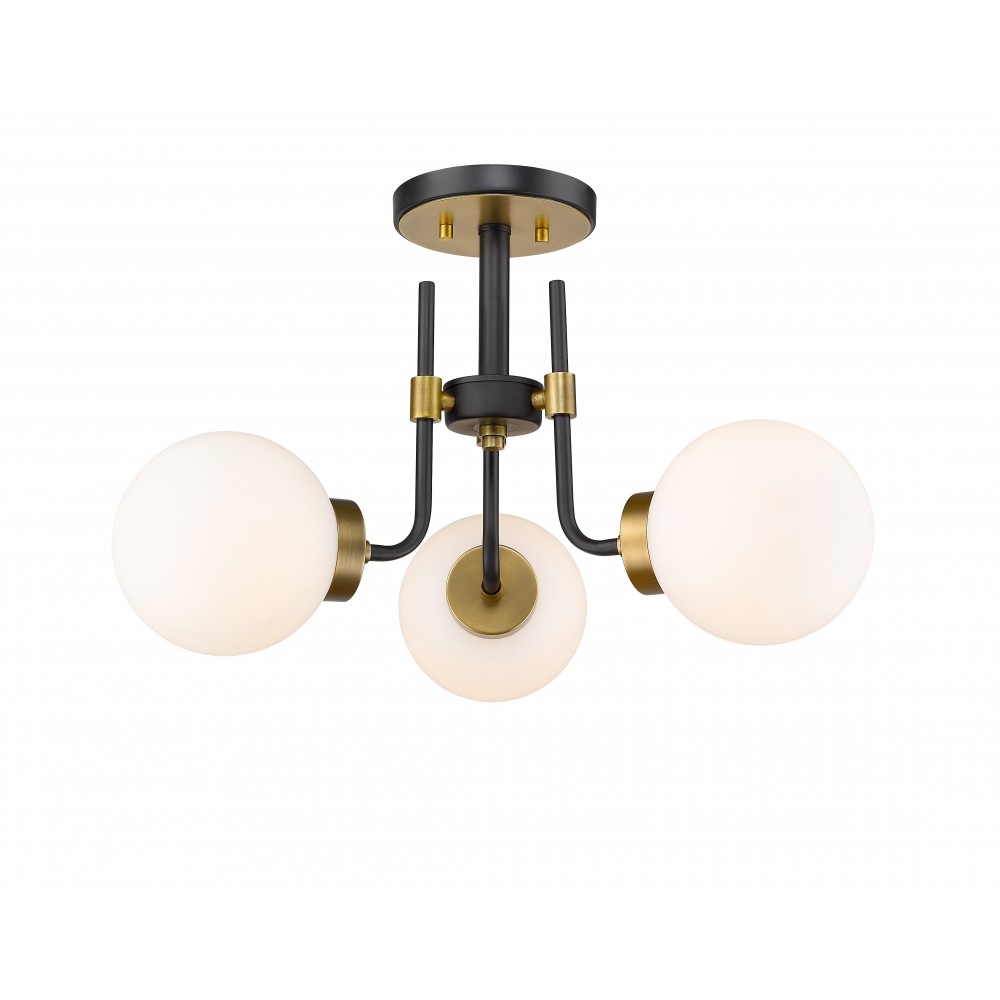 Z-Lite 3 Light Semi Flush Mount Z-Lite 3 Light Semi Flush Mount
