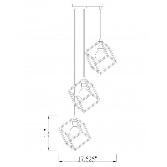 Z-Lite 3 Light Pendant