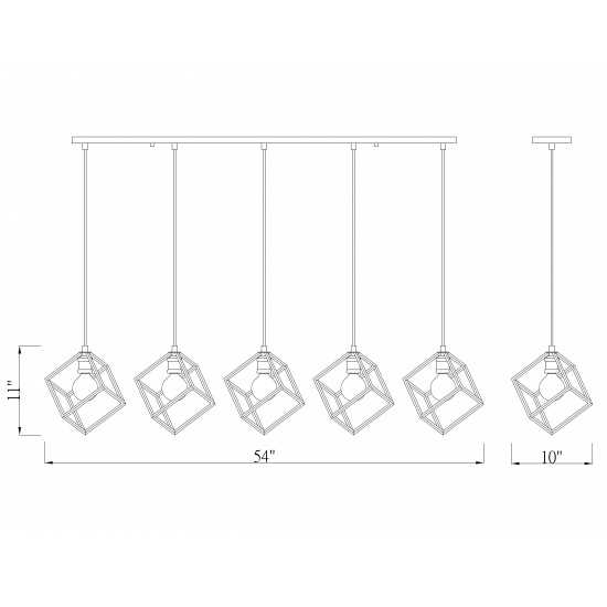 Z-Lite 5 Light Island/Billiard