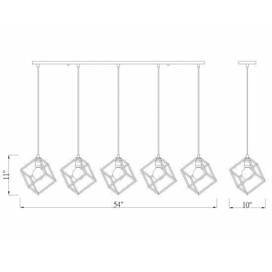 Z-Lite 5 Light Island/Billiard