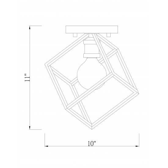 Z-Lite 1 Light Flush Mount