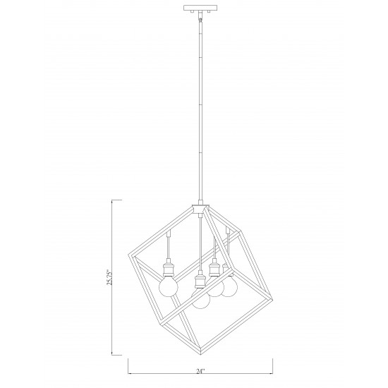 Z-Lite 4 Light Pendant