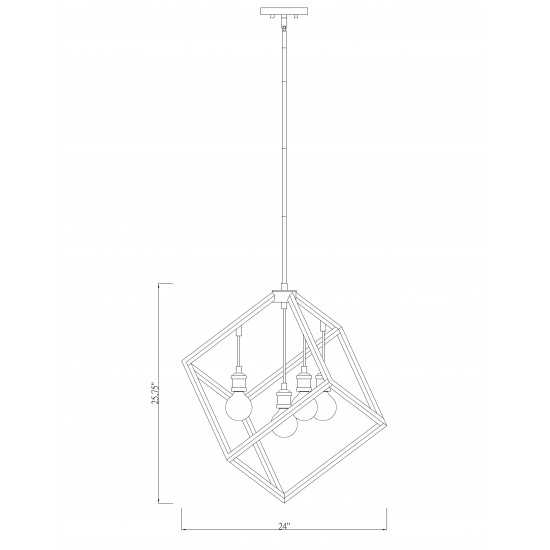 Z-Lite 4 Light Pendant